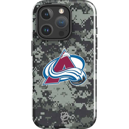 NHL Colorado Avalanche Camo iPhone 16 Pro Impact Case